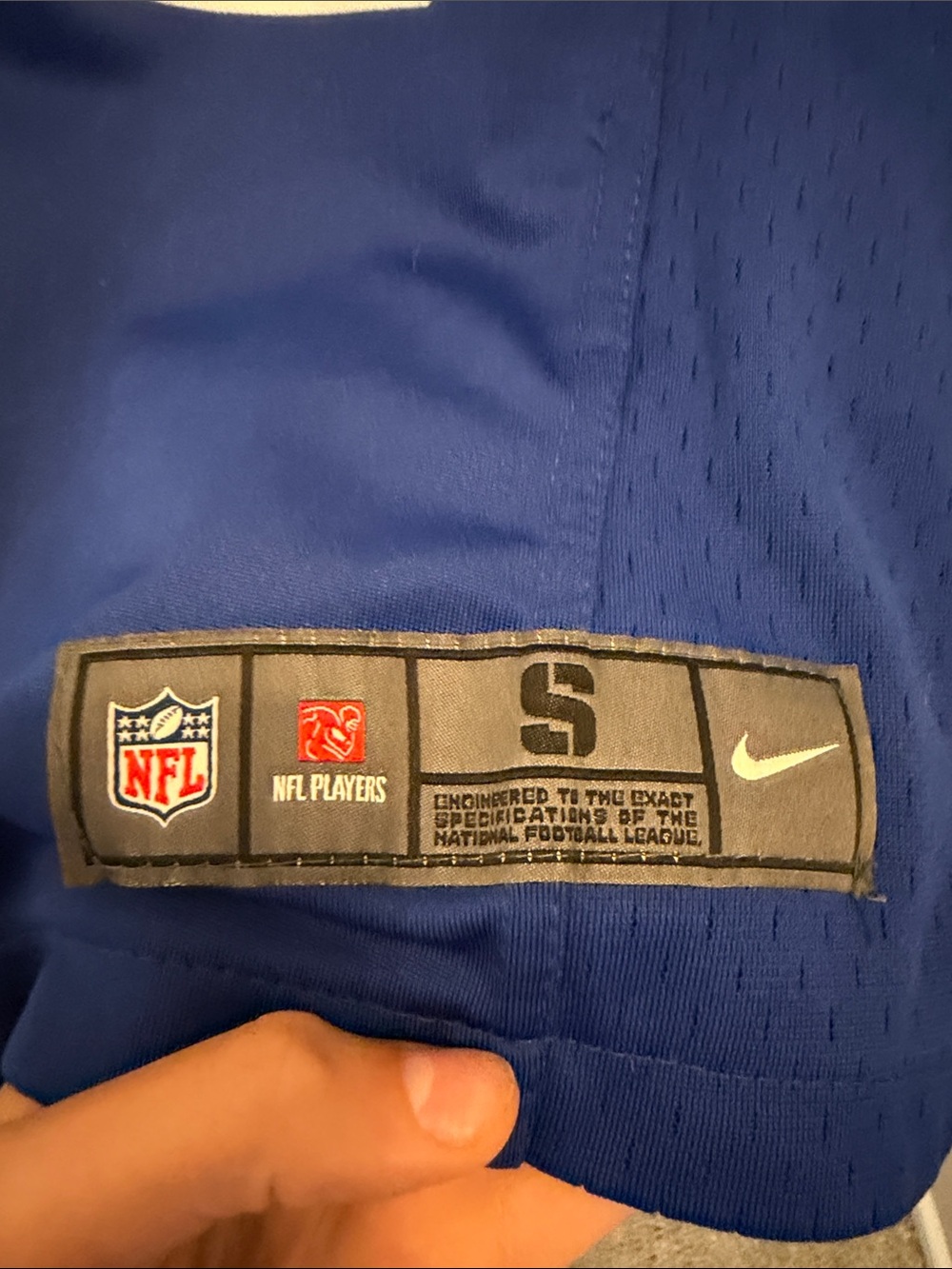NFL Nike New York Giants Royal Blue #80 Football Jersey - Picture 4 of 4